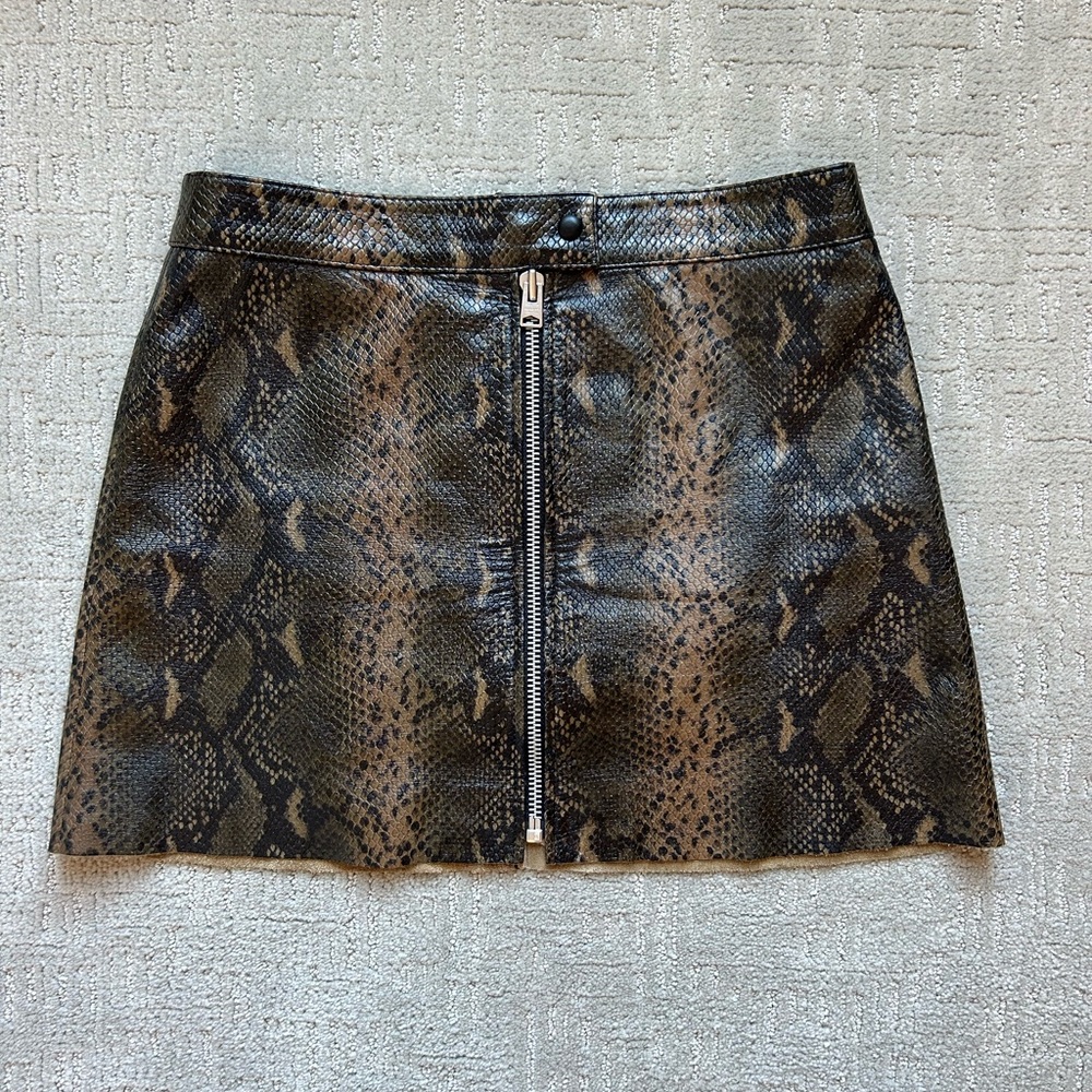 AllSaints Snakeskin skirt